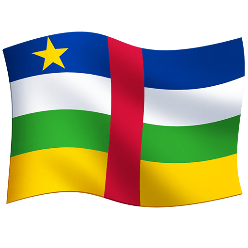 flag: Central African Republic as rendered by Twitter Emoji Stickers