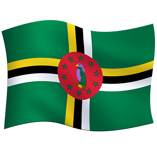 flag: Dominica as rendered by Twitter Emoji Stickers