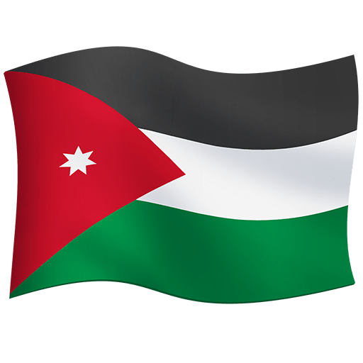 Flag: Jordan as drawn by Twitter Emoji Stickers in 13.1