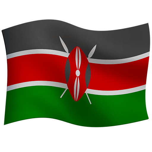 flag: Kenya as rendered by Twitter Emoji Stickers