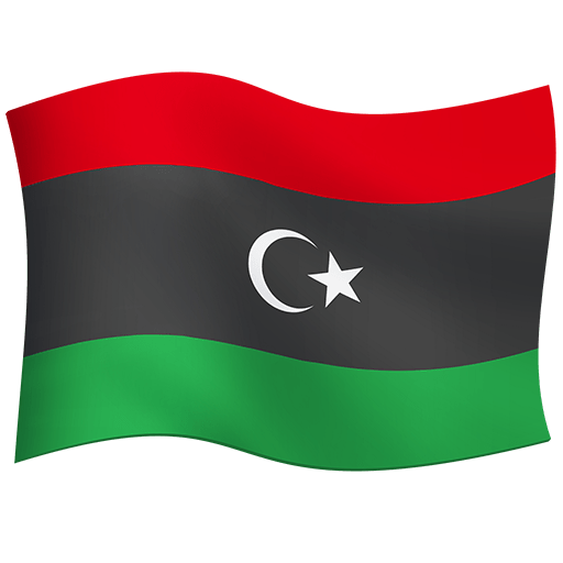 Flagge: Libyen as rendered by Twitter Emoji Stickers