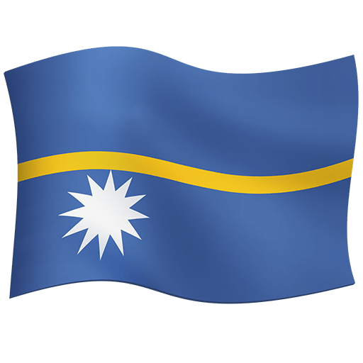 Flag: Nauru as drawn by Twitter Emoji Stickers in 13.1