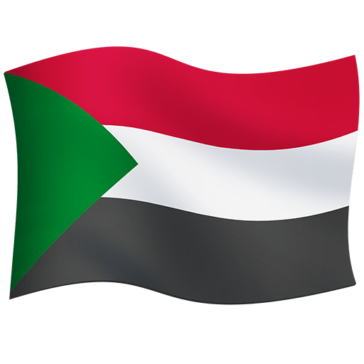 Bandera: Sudán as rendered by Twitter Emoji Stickers