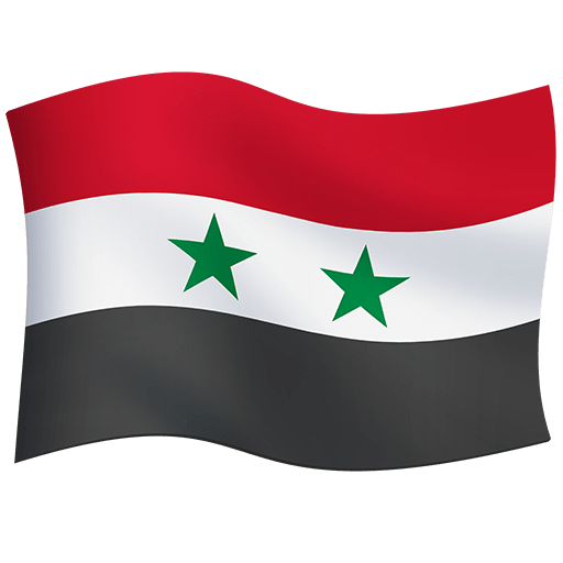 Flag: Syria as drawn by Twitter Emoji Stickers in 13.1