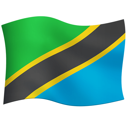 flag: Tanzania as rendered by Twitter Emoji Stickers