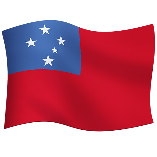 flag: Samoa as rendered by Twitter Emoji Stickers