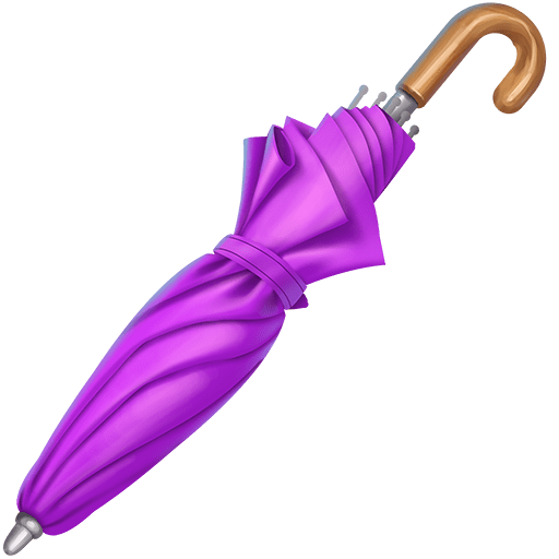closed umbrella as rendered by Twitter Emoji Stickers