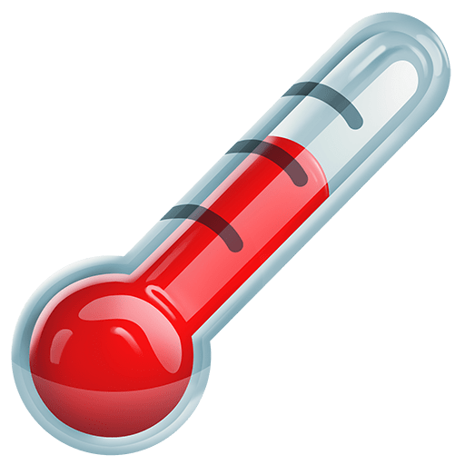thermomètre as rendered by Twitter Emoji Stickers