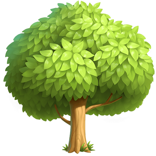 落葉樹 as rendered by Twitter Emoji Stickers