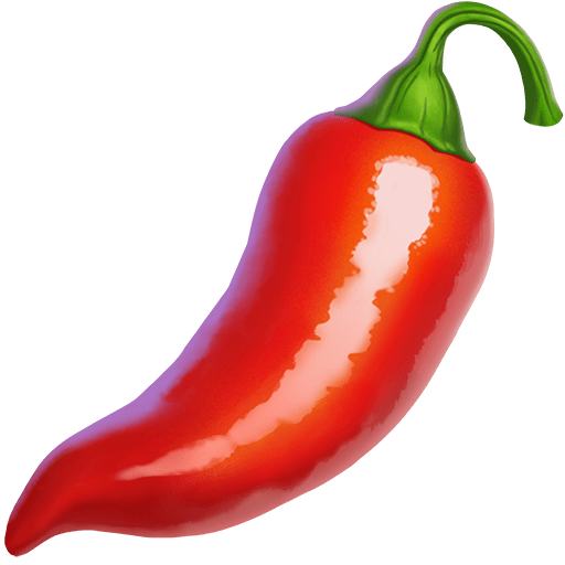 peperoncino as rendered by Twitter Emoji Stickers