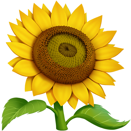 Sonnenblume as rendered by Twitter Emoji Stickers