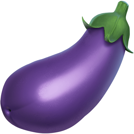 Aubergine as rendered by Twitter Emoji Stickers