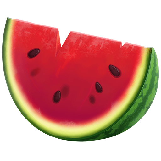 Wassermelone as rendered by Twitter Emoji Stickers