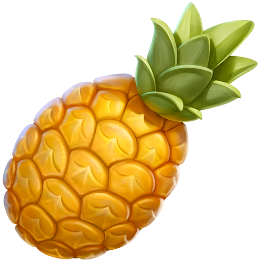 파인애플 as rendered by Twitter Emoji Stickers