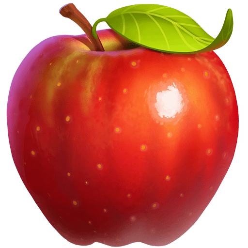 red apple as rendered by Twitter Emoji Stickers