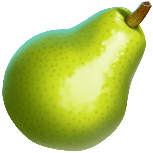 pera as rendered by Twitter Emoji Stickers