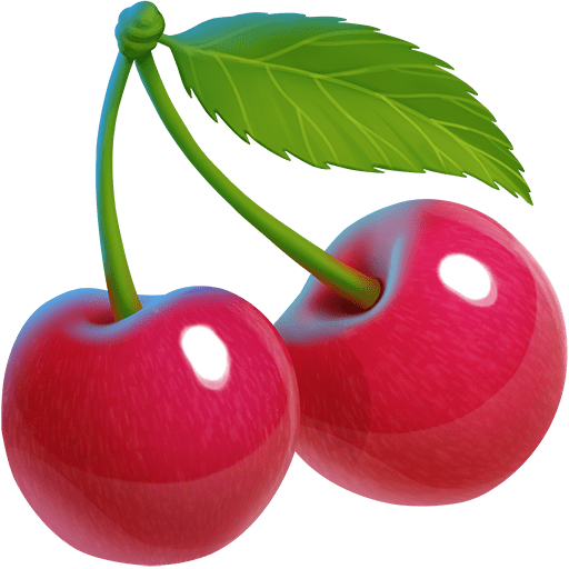 체리 as rendered by Twitter Emoji Stickers