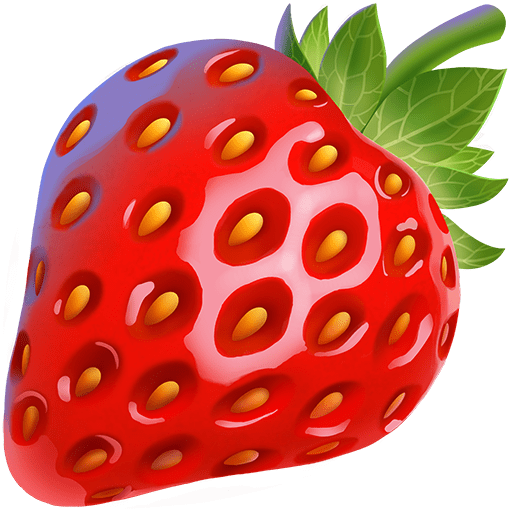 fragola as rendered by Twitter Emoji Stickers