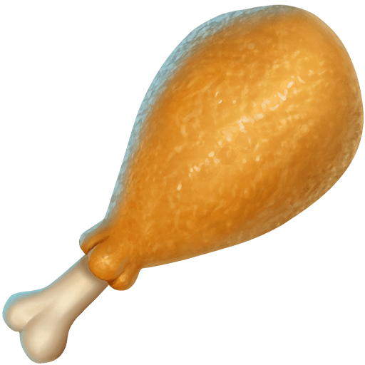 Poultry Leg as drawn by Twitter Emoji Stickers in 13.1