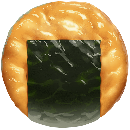 galletta di riso as rendered by Twitter Emoji Stickers