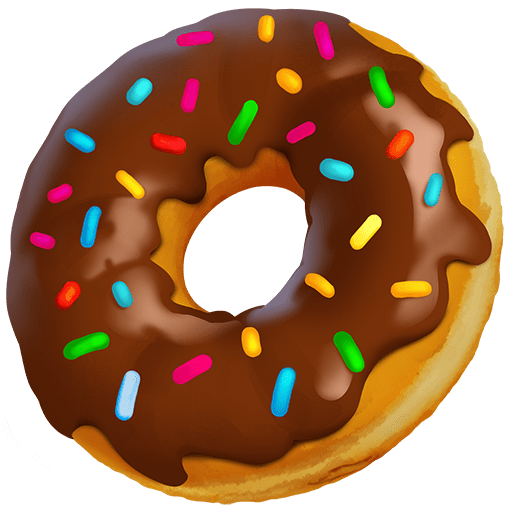 doughnut as rendered by Twitter Emoji Stickers