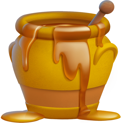 honey pot as rendered by Twitter Emoji Stickers