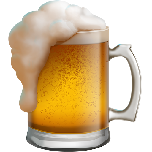 beer mug as rendered by Twitter Emoji Stickers