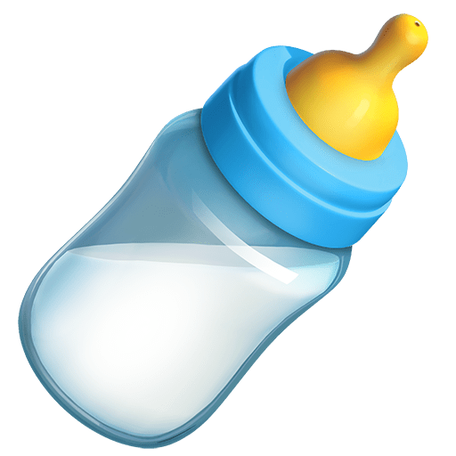 baby bottle as rendered by Twitter Emoji Stickers