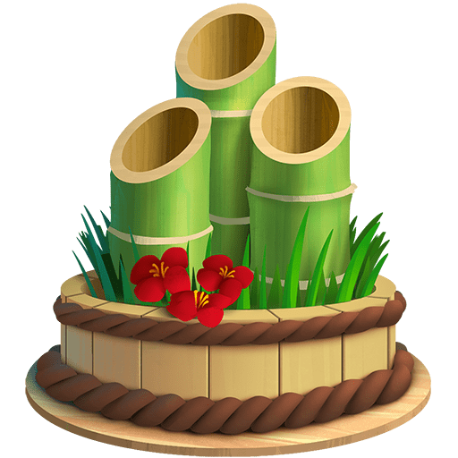 pine decoration as rendered by Twitter Emoji Stickers