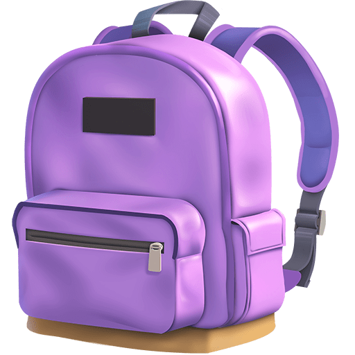 backpack as rendered by Twitter Emoji Stickers