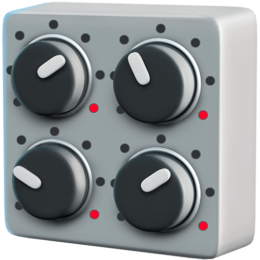 control knobs as rendered by Twitter Emoji Stickers