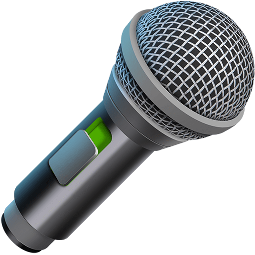 microfono as rendered by Twitter Emoji Stickers