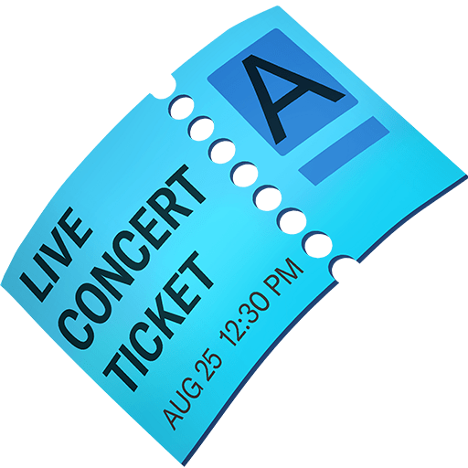 Ticket as rendered by Twitter Emoji Stickers