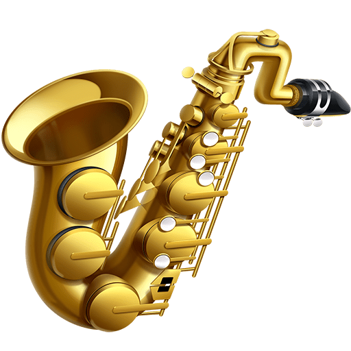saxophone as rendered by Twitter Emoji Stickers