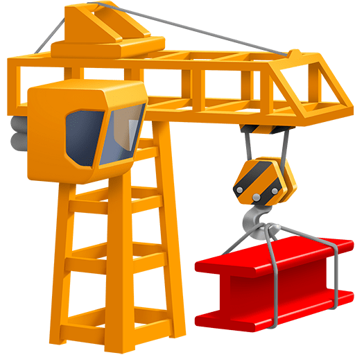 building construction as rendered by Twitter Emoji Stickers