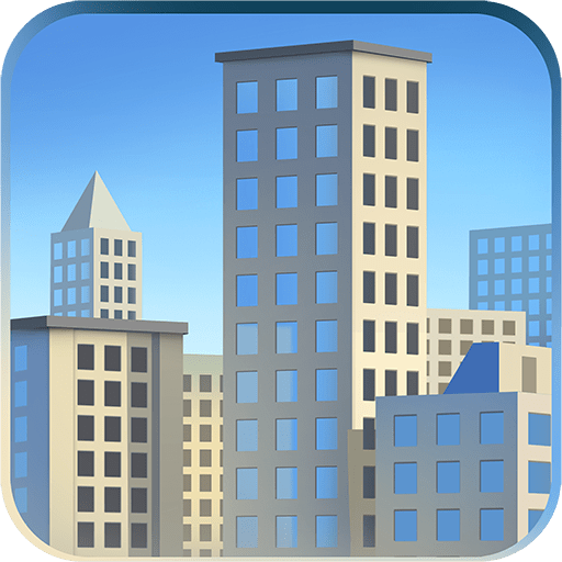 cityscape as rendered by Twitter Emoji Stickers