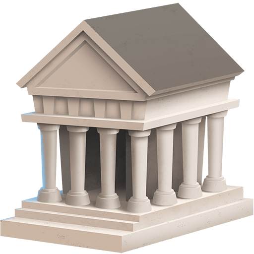 edificio clásico as rendered by Twitter Emoji Stickers