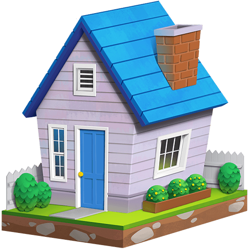 maison as rendered by Twitter Emoji Stickers