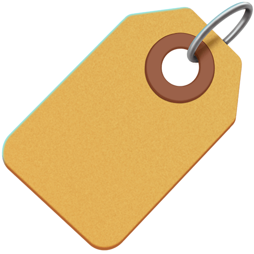 etiqueta as rendered by Twitter Emoji Stickers