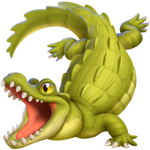 تمساح as rendered by Twitter Emoji Stickers