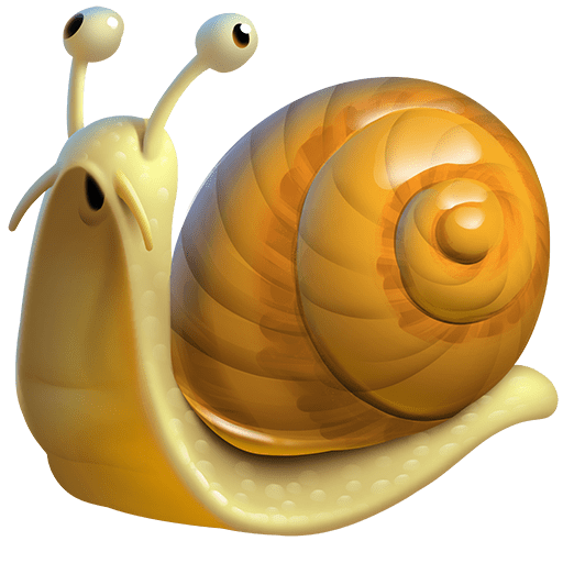 蜗牛 as rendered by Twitter Emoji Stickers