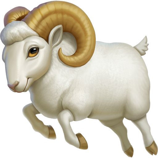 ram as rendered by Twitter Emoji Stickers