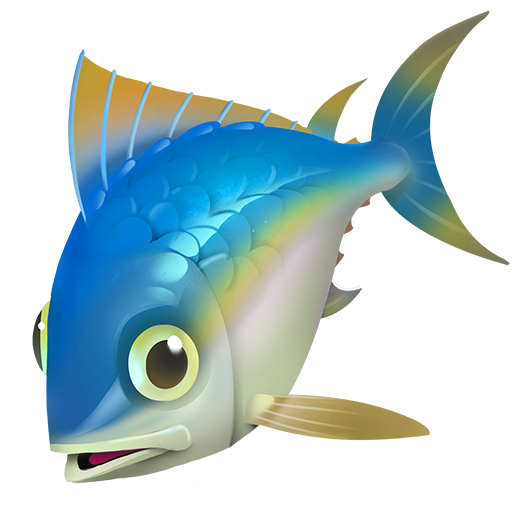 pesce as rendered by Twitter Emoji Stickers