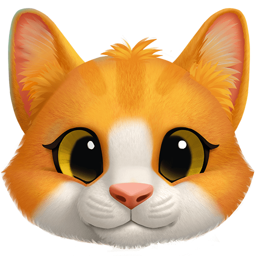 وجه قطة as rendered by Twitter Emoji Stickers