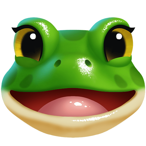 grenouille as rendered by Twitter Emoji Stickers