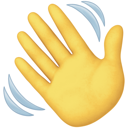 Mano Che Saluta as drawn by Twitter Emoji Stickers in 13.1