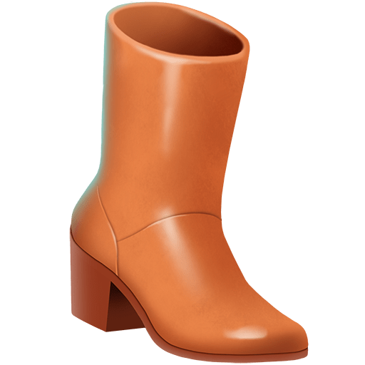 stivale da donna as rendered by Twitter Emoji Stickers