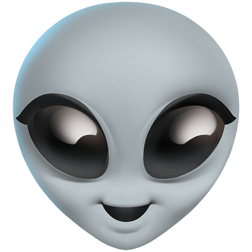 alienígena as rendered by Twitter Emoji Stickers