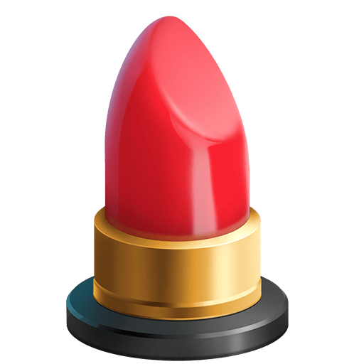 lipstick as rendered by Twitter Emoji Stickers