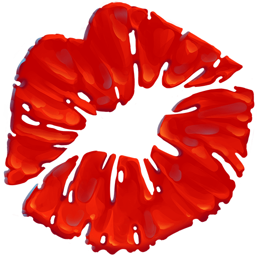 Marca De Beijo as drawn by Twitter Emoji Stickers in 13.1